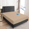 Sufdari Twin XL Mattress Protector,Waterproof Mattress Protector,Fitted Sheet Style Mattress Cover with 18" Deep Pocket,Washable and Comfortable-Light Tan,Twin XL view 1