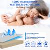 Sufdari Twin XL Mattress Protector,Waterproof Mattress Protector,Fitted Sheet Style Mattress Cover with 18" Deep Pocket,Washable and Comfortable-Light Tan,Twin XL view 2