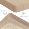 Sufdari Twin XL Mattress Protector,Waterproof Mattress Protector,Fitted Sheet Style Mattress Cover with 18" Deep Pocket,Washable and Comfortable-Light Tan,Twin XL view 4