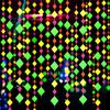110feet Neon Paper Garland Neon Streamers Hollowed Star Black Light Neon Decorations Glow Party UV Reactive Neon Party Favors Glow in The Dark Party Supplies for Party Wedding Birthday Garlands view 1