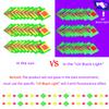110feet Neon Paper Garland Neon Streamers Hollowed Star Black Light Neon Decorations Glow Party UV Reactive Neon Party Favors Glow in The Dark Party Supplies for Party Wedding Birthday Garlands view 3