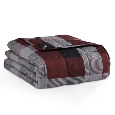 L'AGRATY Weighted Blanket - 60"x80" 15lbs Cooling Breathable Heavy Blanket Microfiber Material with Glass Beads for Adult All-Season Summer Fall Winter Soft Thick Comfort