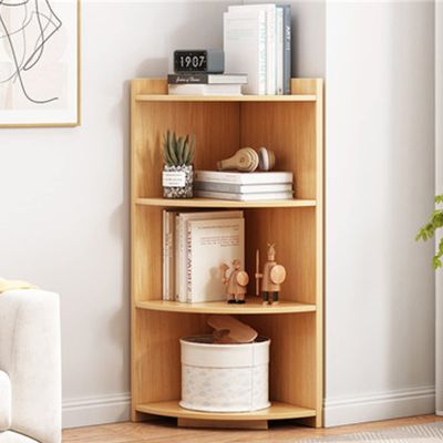 Bookshelf Floor-to-Ceiling Narrow Cabinet Home Living Room Simple Corner Shelf Multi-Layer Storage Bedroom Bookcase for Living Room (Color : Natural, Size : 120x40x40cm)