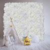 Weglae 6Pcs Artificial Roses Flower Wall Panels,3D Flower Wall Panel,23.6" X 15.7" Flower Piece,Flower Wall Panels for Backdrop view 2