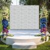 Weglae 6Pcs Artificial Roses Flower Wall Panels,3D Flower Wall Panel,23.6" X 15.7" Flower Piece,Flower Wall Panels for Backdrop view 4