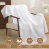 ARlinen 100% Tencel Cotton Waffle Blanket, Lightweight, Breathable, Soft All-Season Bed Blanket for Couch, Sofa, Perfect for Hot Sleepers, Full (80x90), White view 4