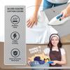 STO STO Ironing Board Full Size 48" x 15" with Iron Holder, 7 Height Options 26" to 36", Space Saving Foldable Iron Board with Removable Covers and Reinforced Steel Legs, Gray Checkered view 3