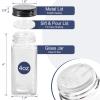 AOZITA Spice Rack Organizer for Cabinet, Spice Organizer with 28 Empty Spice Jars with Black Lids, Funnel, Spice Labels, Seasoning Organizer for Countertop, Cabinet, Kitchen, Pantry, Cupboard view 3