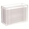 VALINK Wall Mount Clear Tissue Box, Folded Paper Towel Holder,Clear Towel Holder, Punch Free Face Towel Tissue Storage Case for Kitchen view 1