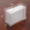 VALINK Wall Mount Clear Tissue Box, Folded Paper Towel Holder,Clear Towel Holder, Punch Free Face Towel Tissue Storage Case for Kitchen view 4