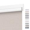 Boolegon Blackout Roller Shades for Windows, Cordless Blinds Thermal Insulated UV Protection Fabric Custom Cut to Size Pull Down Room Darkening Blinds for Home Living Room Bedroom Beige,28" W x 52" H view 1
