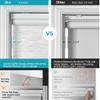 Boolegon Blackout Roller Shades for Windows, Cordless Blinds Thermal Insulated UV Protection Fabric Custom Cut to Size Pull Down Room Darkening Blinds for Home Living Room Bedroom Beige,28" W x 52" H view 3
