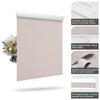 Boolegon Blackout Roller Shades for Windows, Cordless Blinds Thermal Insulated UV Protection Fabric Custom Cut to Size Pull Down Room Darkening Blinds for Home Living Room Bedroom Beige,28" W x 52" H view 4