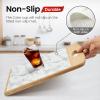 COAVAS Shelf Liner for Cabinets & Drawers Non Slip, No Adhesive Drawer Liners for Dresser, Kitchen, Shelves, Thick Shelf Paper Waterproof, Cut-to-Size (Marble, 12IN x 10FT) view 3