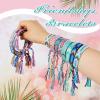 Henoyso 48 Pcs Woven Friendship Bracelets Bulk Adjustable Braided String Nepal Boho Thread End of Year Gift Bracelets with Sliding Knot Closure for Women Girl Birthday Party Camp Favor (Classic Simple) view 3