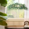 Artificial Succulents Swag, Decorative Swag with Succulents and Eucalyptus Leaves, Wedding Arch Flowers Greenery Plant Swag Farmhouse Floral Garland Table Centerpieces Wall Decor(Green) view 4