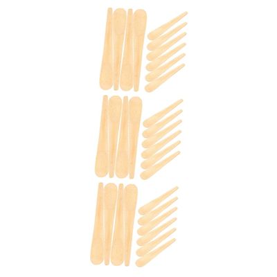 OSALADI 30pcs Wooden Stirring Spoons Small Coffee Mixers for Tea Desserts and Cocktails Smooth for Easy Stirring
