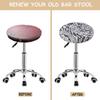 Bifaunvogel Round Stool Covers 4 Pack Round Bar Stool Covers with Elastic Stretch Barstools Seat Covers Slipcovers Bar Rolling Chair Seat Cover Diameter 13"-18" Style 3 view 2