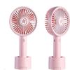 DOWNER Handheld Fan Portable,Desk Fan,Summer Mini USB Fan Handheld Charging Fan Mobile Phone Holder Night Light Hot Weather Convenient (Color : Pink) (Color : Dark Blue) view 1