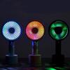 DOWNER Handheld Fan Portable,Desk Fan,Summer Mini USB Fan Handheld Charging Fan Mobile Phone Holder Night Light Hot Weather Convenient (Color : Pink) (Color : Dark Blue) view 2
