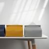 Leather Tissue Box Drawer Box Home Living Room Drawer Box Leather Flat Mouth Storage Box Napkin Holder (Color : Orange) view 4
