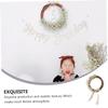 DECHOUS Wedding Decor Rattan Circle Gypsophila Garland Dry Flower Wreath Floral Wreath for Home view 3