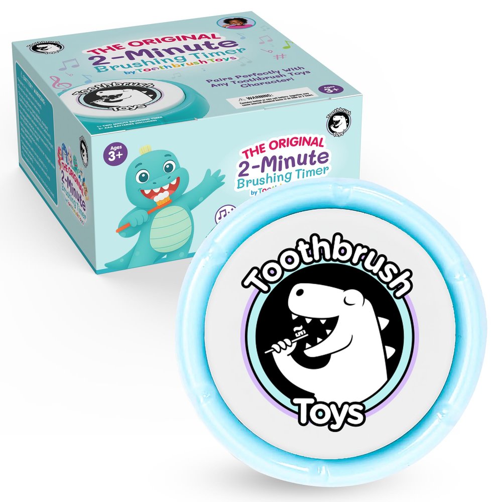 Toothbrush Timer for Kids  2 Minute Toothbrush Timer Helps Kids and Toddlers Brush Teeth with Lights & Music, Adjustable Volume Control, Toothbrush Toys