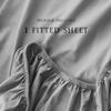 100% Cotton Fitted Sheet  King Size, Dark Gray  Crisp Percale Weave, Brushed for Softness, Deep Pockets for Snug Fit, Breathable, Bottom Sheet by Linen Closet view 2