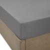 100% Cotton Fitted Sheet  King Size, Dark Gray  Crisp Percale Weave, Brushed for Softness, Deep Pockets for Snug Fit, Breathable, Bottom Sheet by Linen Closet view 4