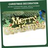 ABOOFAN 12pcs Christmas Letter Door Christmas Hanging Plaque Xmas Tree Ornaments Door Pendants Decoration Supplies Xmas Hanging Signs Signage Tree Plastic view 2