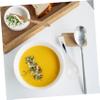 Yardenfun 6pcs Ceramic Soup Spoons Unique Retro Design for Home Dining Porridge Rice Serving Smooth Easy to Clean Decorative Tableware view 3