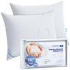 Firm Goose Down Pillow Set of 2 Standard Size 25 Ounce 26x20 Inch RDS Certified Fine Cotton Shell - Made in USA - Firm White Down Pillow view 1