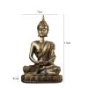 ZORZA Seated Buddha Ornament Sandstone Ornaments Statue Ornaments for Home Living Room Handmade Small Seated Buddha Buddha Ornament Creative Craft Arrangement(Gold) view 2