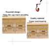 JATIBOSH Wine Bottle Glass Racks Modern Metal Wire Under Cabinet Stemware Wine Glasses Hanger Organizer Storage Holder Rack -Multi-Function Display Rack Storage Rack Table Top Wine Glass Holder/Golde view 2