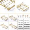 JATIBOSH Wine Bottle Glass Racks Modern Metal Wire Under Cabinet Stemware Wine Glasses Hanger Organizer Storage Holder Rack -Multi-Function Display Rack Storage Rack Table Top Wine Glass Holder/Golde view 4