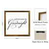 Zyadsinoudor Wood Signs Always Kiss Me Goodnight Framed Wood Plaque Religious Heart Warming Decorative Home Wall Art Modern Farmhouse Decor for Bath Toilet Restroom Half Bath Decoration 7x7in view 2