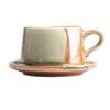 DYPASA Coffee Cup Vintage Handmade Stoneware Coffee Cup Net Red Hand-made Coffee Cup and Saucer Set Japanese Ceramic Latte Art Cappuccino Barista Cup Tea Cup view 1
