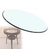 WORDFUN Glass Tops for Dining Room Table, Clear and Heavy Glass, Premium Round Circular Plate Glass, with Flat Polished Edge, for Dining Table, Coffee Table, Home & Office Use view 1