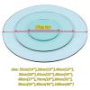 WORDFUN Glass Tops for Dining Room Table, Clear and Heavy Glass, Premium Round Circular Plate Glass, with Flat Polished Edge, for Dining Table, Coffee Table, Home & Office Use view 2