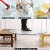 WORDFUN Glass Tops for Dining Room Table, Clear and Heavy Glass, Premium Round Circular Plate Glass, with Flat Polished Edge, for Dining Table, Coffee Table, Home & Office Use view 4