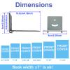 SHTCSZBA Invisible Floating Bookshelves Wall Mounted, Heavy-Duty Book Organizers, Iron Wall Mount Storage Shelves for Bedroom, Living Room, Classroom, Office, Library (Silver,6 Pack) view 3