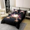 100% Organic Cotton Axolotl Bedding Set Twin Size Cute Axolotl Duvet Cover 3D Axolotls Comforter Cover Bedroom Decor Sea Wildlife Animals Reptile Quilt Cover for Kids Boys Teens Men Adult view 2