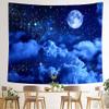 Aidatain Moon Tapestry Blue Sky Night Cloud Crescent Tapestry a Large 84" 90" Flannel Fabric Moonlight Themed Wall Art Hanging Aesthetic for Room Bedroom College Dorm GTZYAT325 view 3