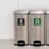 Avery Recycle and Trash Stickers, Green and Black Signs for Bins, Containers, Garbage Cans, Walls, Waterproof, UV Resistant, Preprinted, 4" x 4", 8 Total view 3