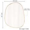 ELEHUME Asymmetrical Mirror for Wall Decor 23"*30", Modern Gold Framed Wall Mirror for Living Room Bathroom Bedroom Entryway ELE-STOU-0064Gold view 2