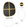 ELEHUME Asymmetrical Mirror for Wall Decor 23"*30", Modern Gold Framed Wall Mirror for Living Room Bathroom Bedroom Entryway ELE-STOU-0064Gold view 3