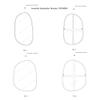 ELEHUME Asymmetrical Mirror for Wall Decor 23"*30", Modern Gold Framed Wall Mirror for Living Room Bathroom Bedroom Entryway ELE-STOU-0064Gold view 4