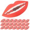 OFFSCH 100 Pcs Lollipop Paper Cards with Lip Design Decorative Candy Sticks for Parties Birthdays and Celebrations for Cake Sticks and Wrappers view 1
