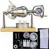 304 Stainless Steel Mini Popcorn Maker - Hand Operated High Pressure Popcorn Machine for Family Gathering Party Fun view 1