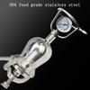 304 Stainless Steel Mini Popcorn Maker - Hand Operated High Pressure Popcorn Machine for Family Gathering Party Fun view 3